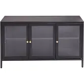Beliani NEWPORT - Sideboard - Zwart - Staal