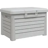 vidaXL Kussenbox 73x50,5x46,5 cm polypropeen grijs