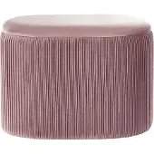 Beliani RICHLAND - Poef-Roze-Fluweel