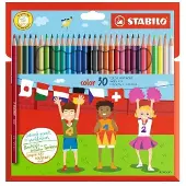 Stabilo Color - Kleurpotlood - Intense Kleuren En Makkelijke Kleurafgifte - Etui Met 30 Kleuren