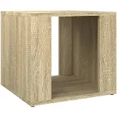 vidaXL Nachtkastje 41x40x36 cm bewerkt hout sonoma eikenkleurig