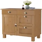 Notio Living Toscana-CupBoard - 4-Laden 1-Deur - Gebeitst