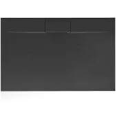 REA Bazalt Long 90X120 Smc-Composiet Rechthoek - Douchebak - Zwart - 90 X 120 X 2,5 Cm