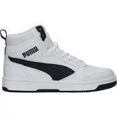 Puma Rebound V6 Mid Jr Unisex Sneakers - White-Black