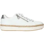 Rieker Sneakers laag sand / zilver / wit