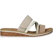 Rieker Muiltjes nude / ecru / goud / wit