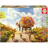 Educa Bloemenwagen Puzzel (1000 stukjes)