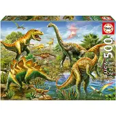 Educa Puzzel 500 stuks - Jurassic Hof
