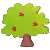 Sonstige Verlage Bos - Appelboom - 19X2X17Cm - Houten Figuur - Handgemaakt