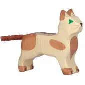 Holztiger Houten figuur - Staande kat klein model