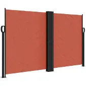 vidaXL Windscherm uittrekbaar 140x600 cm terracotta