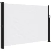 vidaXL Windscherm uittrekbaar 140x300 cm wit