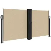 vidaXL Windscherm uittrekbaar 120x600 cm beige
