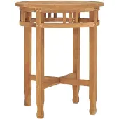 vidaXL Bistrotafel inklapbaar Ø60x75,5 cm massief teakhout