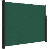 vidaXL Windscherm uittrekbaar 160x300 cm donkergroen