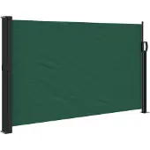 vidaXL Windscherm uittrekbaar 117x300 cm donkergroen