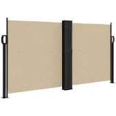 vidaXL Windscherm uittrekbaar 120x1000 cm beige