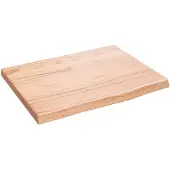 vidaXL Wandschap 40x30x2 cm behandeld massief eikenhout lichtbruin