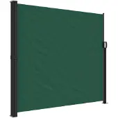 vidaXL Tuinscherm uittrekbaar 180x600 cm donkergroen