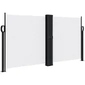 vidaXL Windscherm uittrekbaar 120x600 cm wit