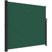 vidaXL Windscherm uittrekbaar 180x300 cm donkergroen
