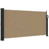 vidaXL Windscherm uittrekbaar 100x500 cm taupe