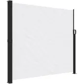 vidaXL Windscherm uittrekbaar 180x500 cm wit