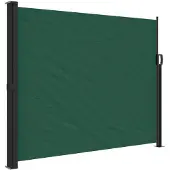 vidaXL Windscherm uittrekbaar 160x600 cm donkergroen