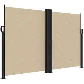 vidaXL Windscherm uittrekbaar 160x1200 cm beige