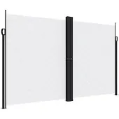 vidaXL Windscherm uittrekbaar 200x1000 cm wit