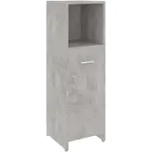 vidaXL Badkamerkast 30x30x95 cm bewerkt hout betongrijs