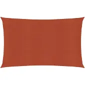 vidaXL Zonnezeil 160 g/m² 5x8 m HDPE terracottakleurig