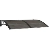 vidaXL Deurluifel 150x100 cm polycarbonaat zwart