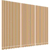 vidaXL Vervangingsdoek voor luifel 500x350 cm polyester oranje en zwart