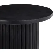 Beliani LEMONT - Salontafel - Zwart - Mangohout