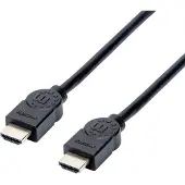 Manhattan 355308 HDMI-kabel HDMI Aansluitkabel HDMI-A-stekker, HDMI-A-stekker 1.50 m Zwart 4K UHD