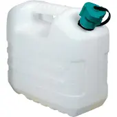 Eda Plastiques EDA 010161 NA: Waterkan, 10 liter, met schenktuit, wit