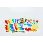 TickiT Puzzelset voor wiskunde in de vroege leerjaren, geschikt voor kinderen van 3 jaar en ouder, gemaakt van acryl, transparant, meerkleurig
