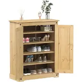 vidaXL Schoenenkast Corona 86x38,5x108 cm massief grenenhout