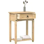 vidaXL Wandtafel Corona 55x35x73 cm massief grenenhout