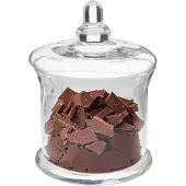 JJA Voorraadpot/koektrommel 1 liter glas met deksel - Voorraadpot