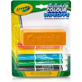 Crayola dry wipeoffs stiften met wisser, 5st.