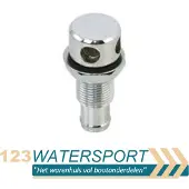 BREG Tankontluchter recht voor 16 mm -messing verchroomd