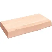 vidaXL Wandschap 40x20x6 cm onbehandeld massief eikenhout