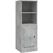 vidaXL Hoge kast 36x35,5x103,5 cm bewerkt hout betongrijs