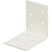 Alberts 846497 hoekverbinder | verzinkt, witte kunststof coating | 50 x 50 x 40 mm | set van 50