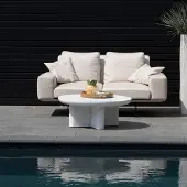 Giga Meubel Loungetafel Miso Rond Wit Ø90cm