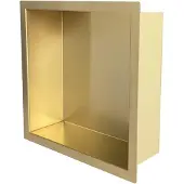 Wiesbaden Saniclass Hide luxe Inbouwnis - 30x30x7cm - met flens - goud geborsteld