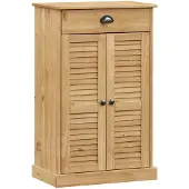 vidaXL Schoenenkast VIGO 60x35x96 cm massief grenenhout