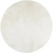 vidaXL Vloerkleed OVIEDO laagpolig Ø 120 cm crèmekleurig